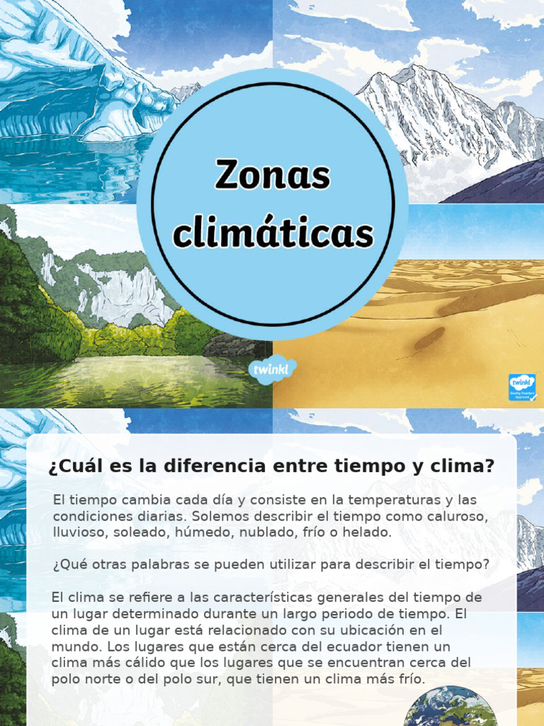 El clima - ZONAS CLIMATICAS | PDF | Clima templado | Clima