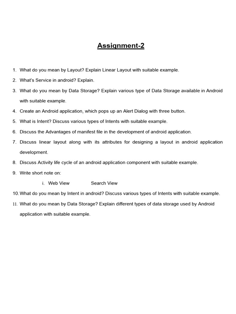 MAD Assignment -2.Docx | PDF