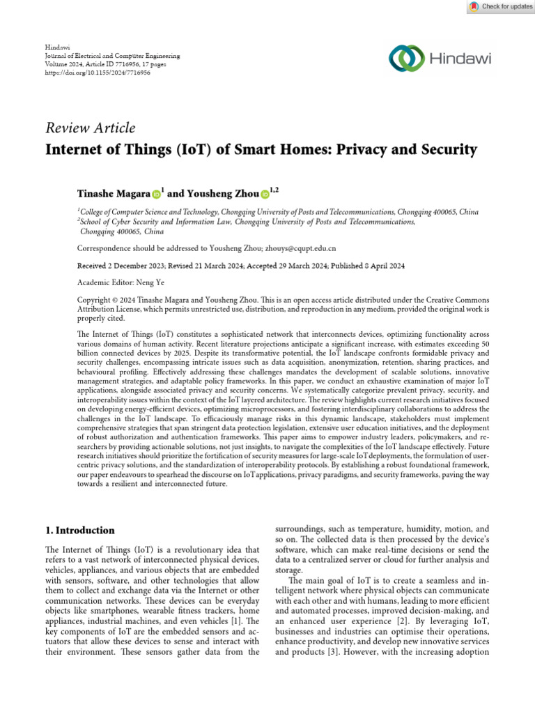 IoT Smart Homes: Privacy & Security Challenges | PDF | Internet Of ...
