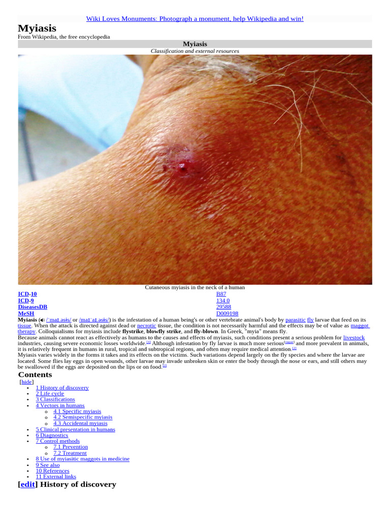 Understanding Myiasis: Causes and Effects | PDF