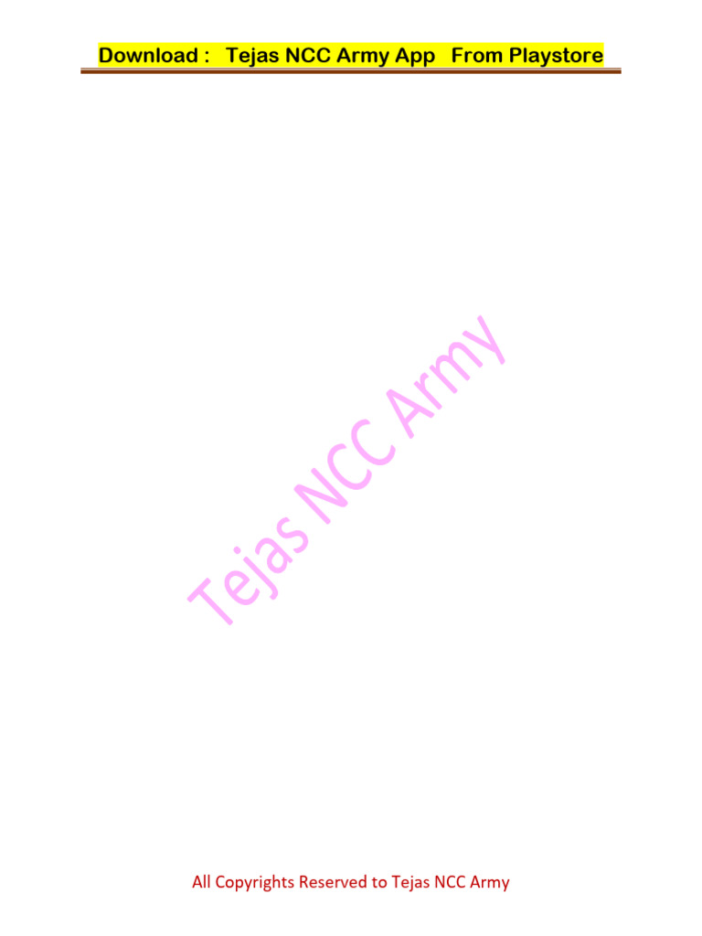 Tejas NCC Army App Drill & Training Guide | PDF | Earthquakes | Cyclone