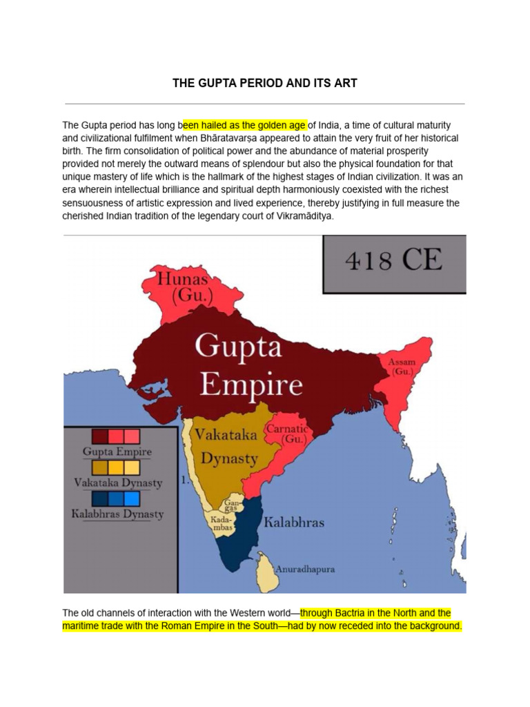 The Gupta Period | PDF