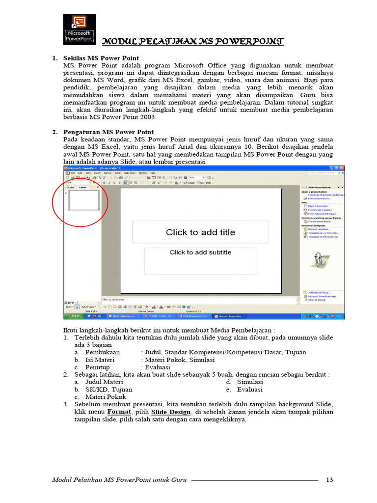 Modul PowerPoint Interaktif | PDF