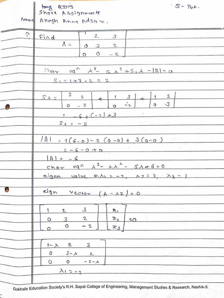 Unit No 5 Short Assignment | PDF