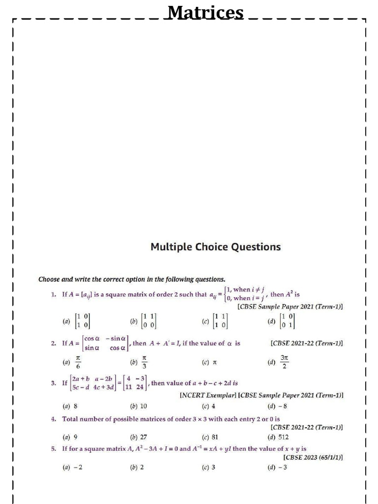 hot questions matrix | PDF