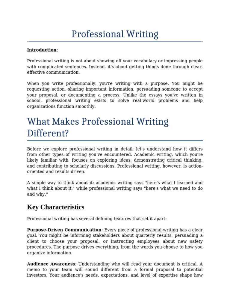 Essentials of Professional Writing | PDF | Memorandum | Communication
