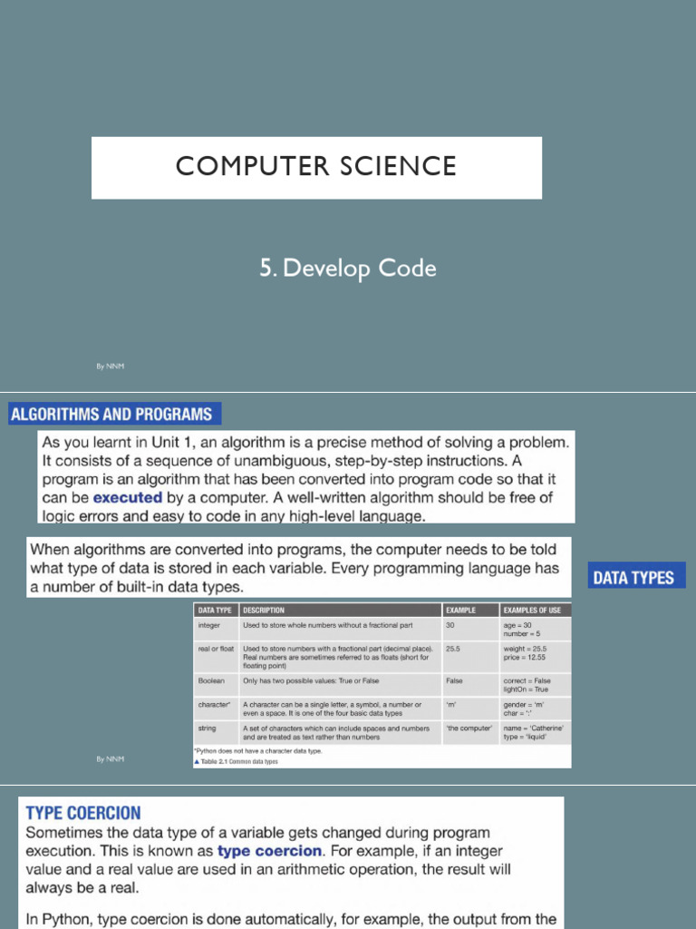 Computer Science Chp5 | PDF