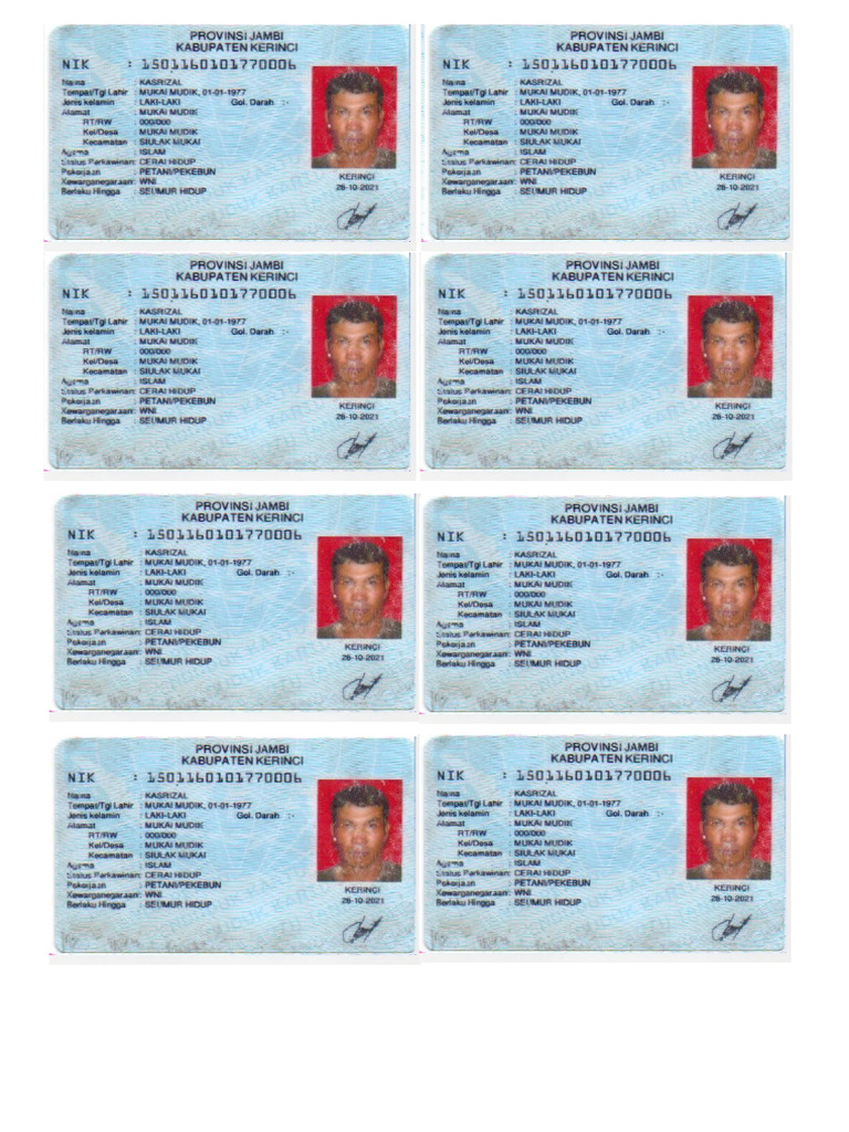 Format Fotocopy KTP | PDF