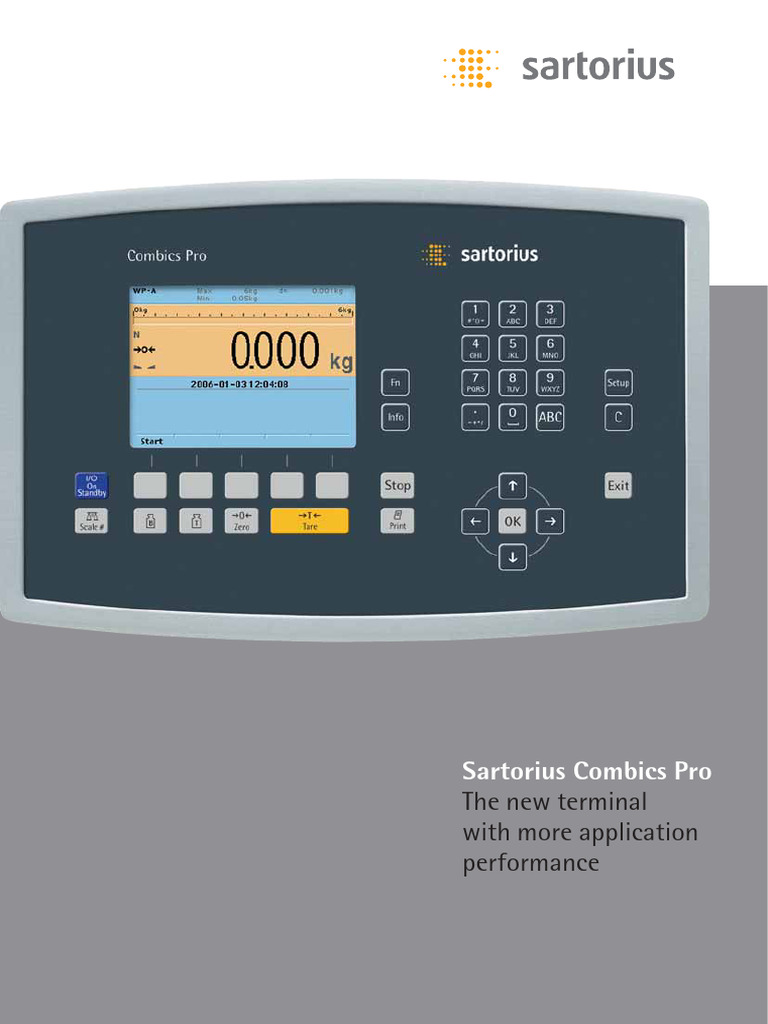 Sartorius Combics Pro Terminal Overview | PDF | Computer Terminal ...