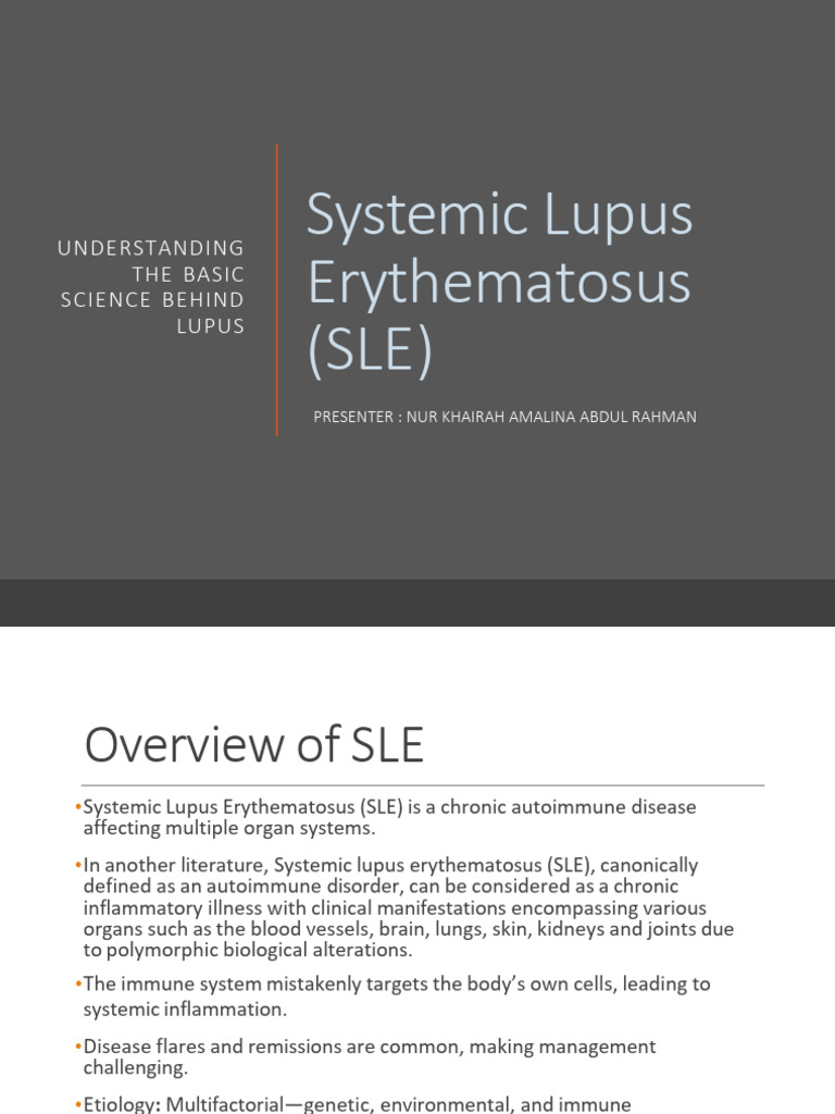 Understanding Systemic Lupus Erythematosus | PDF | Immune System ...