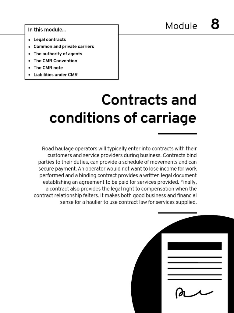 Contracts and Conditions of Carriage | PDF | Special Drawing Rights ...
