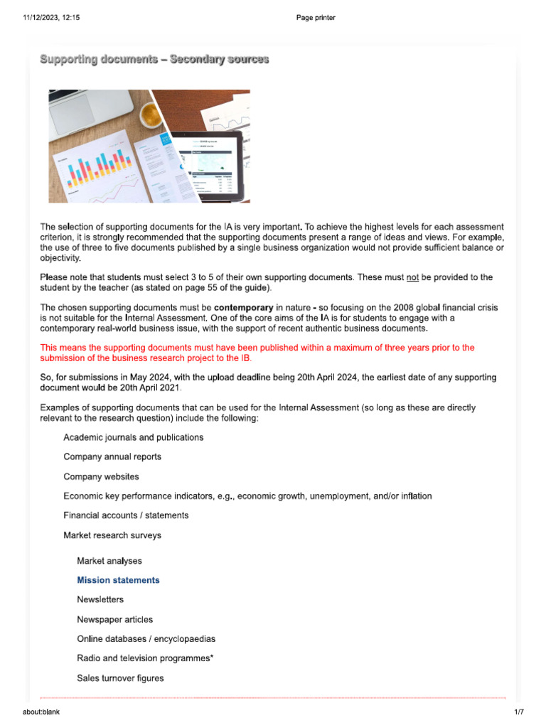 Supporting Documents | PDF