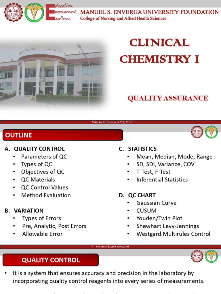 CC1 Quality Assurance (1) | PDF | Sensitivity And Specificity ...
