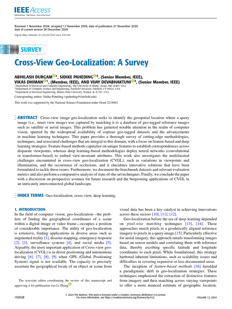 Cross-View Geo-Localization Survey | PDF | Deep Learning