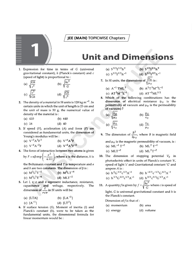 1 Unit and Dimension_new | PDF