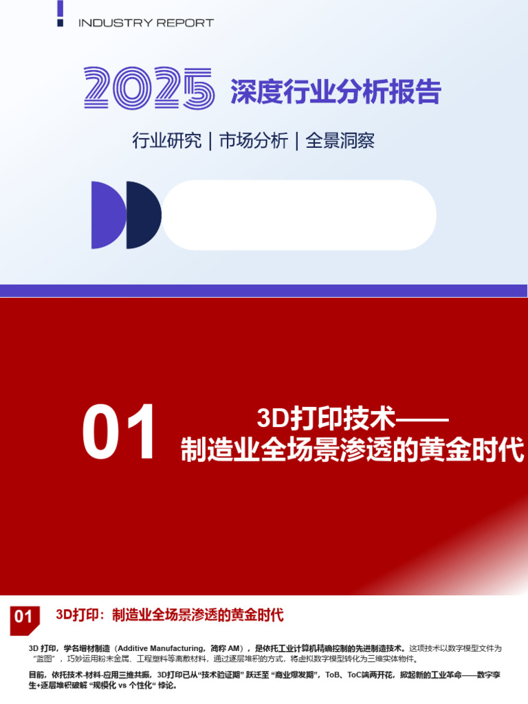 2025年3D打印产业链全景、增量市场及国内相关上市公司分析报告| PDF
