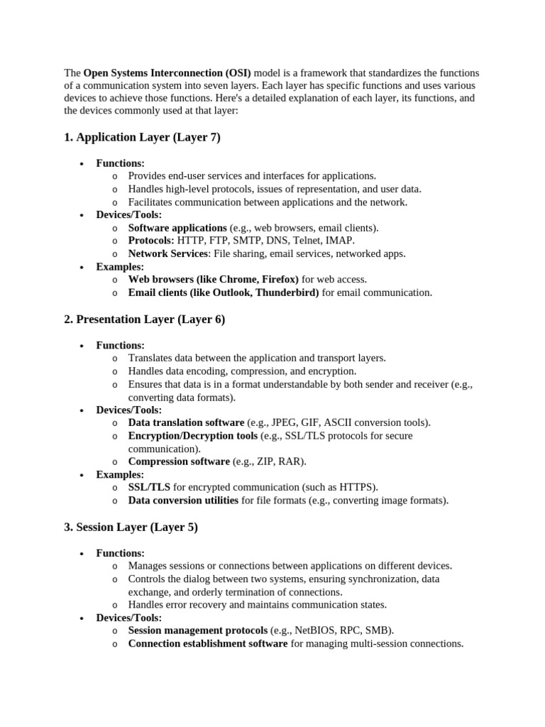 Understanding the OSI Model Layers | PDF | Osi Model | Computer Network