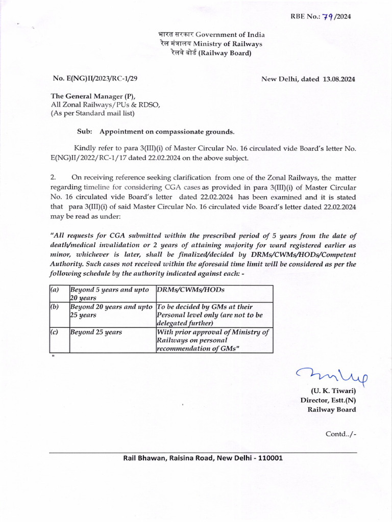 Compassionate Grounds Appointment Guidelines | PDF | Government Of ...