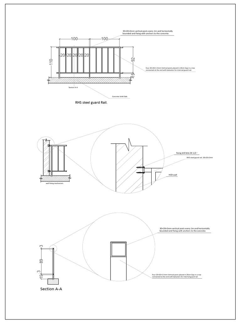 Guard Rail Detail-Model | PDF