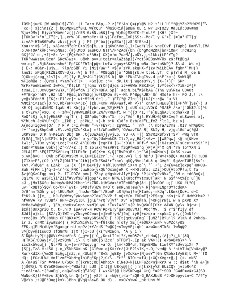 Unreadable Text Document Analysis | PDF