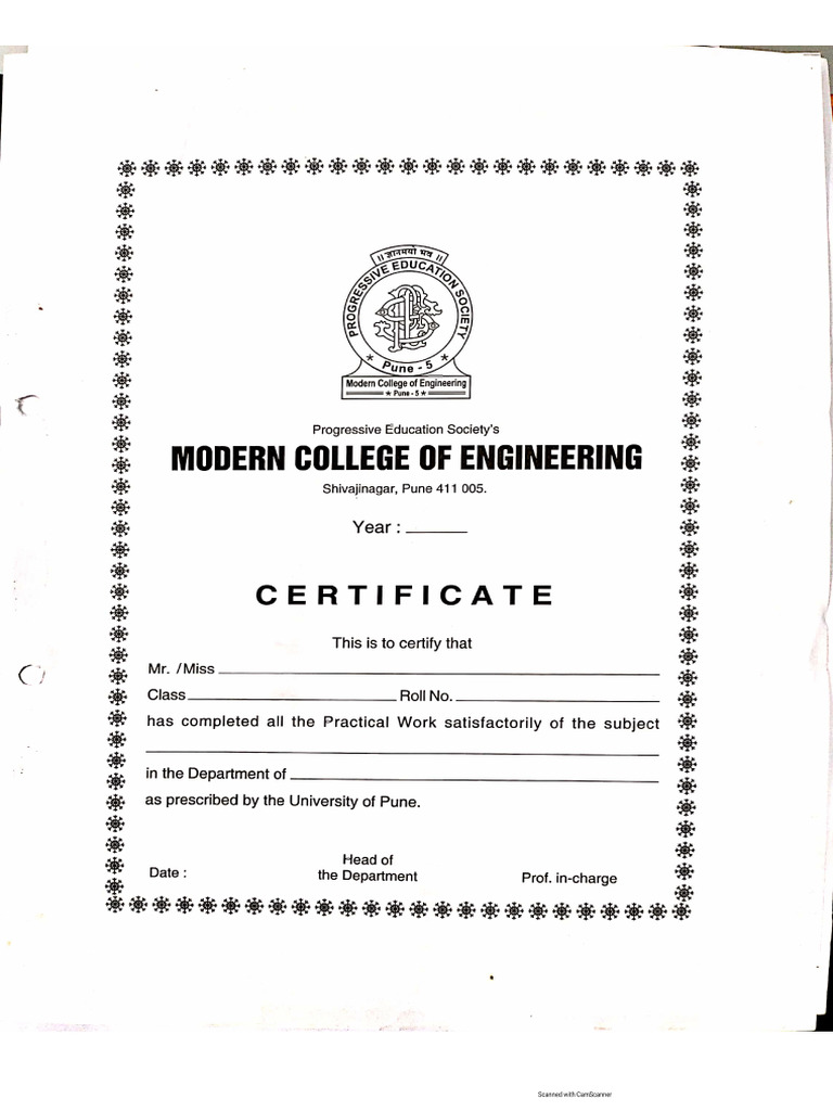 Certificate Page LPII and LP I | PDF