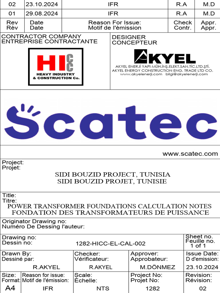 Power Transformer Foundation Calculation | PDF | Strength Of Materials ...