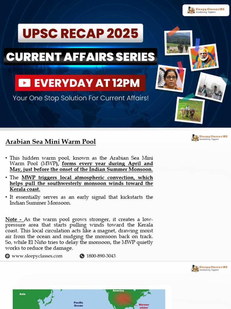 Arabian Sea Mini Warm Pool Impact | PDF | Tropical Cyclones | Rain