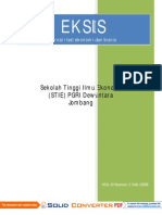 Jurnal Eksis Vol III Nomor 1 Peb 2008