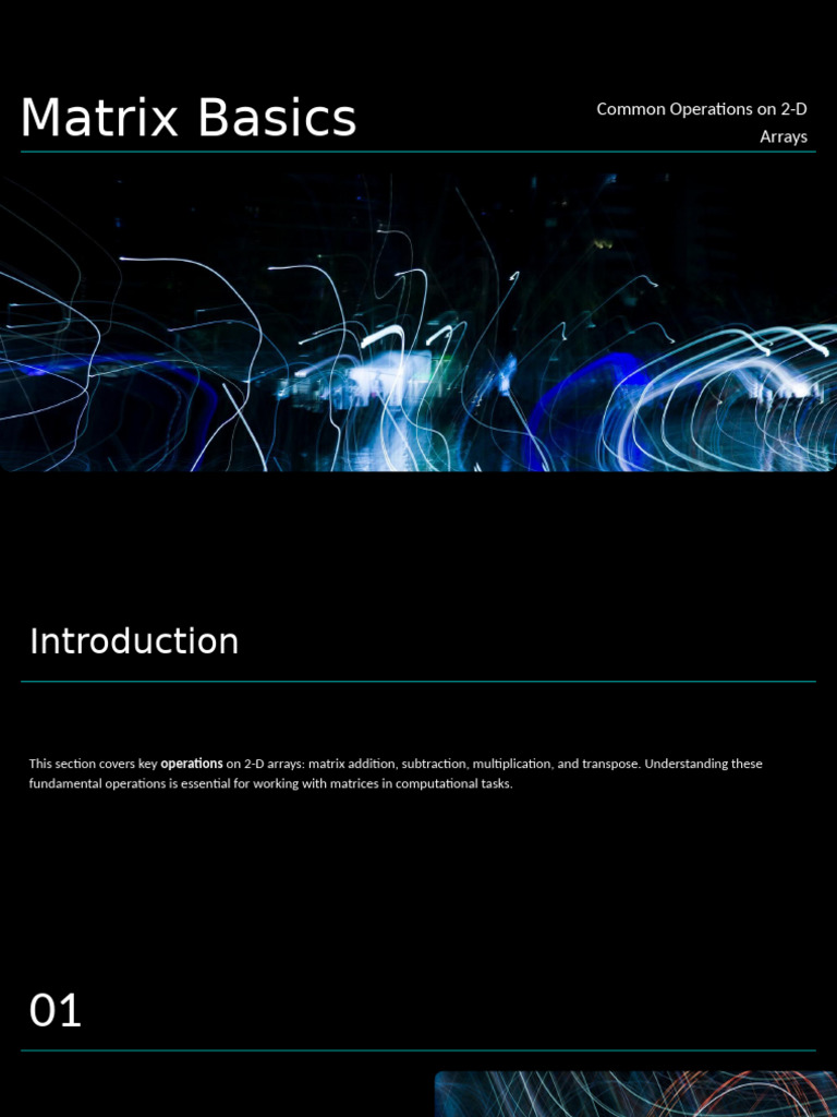 Matrix Basics | PDF