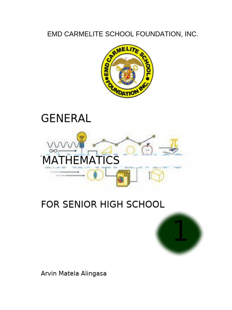GENERAL MATHEMATICS Cover Page and Introduction - Final | PDF