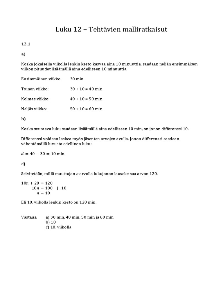 Binomi 2 Luku 12 | PDF