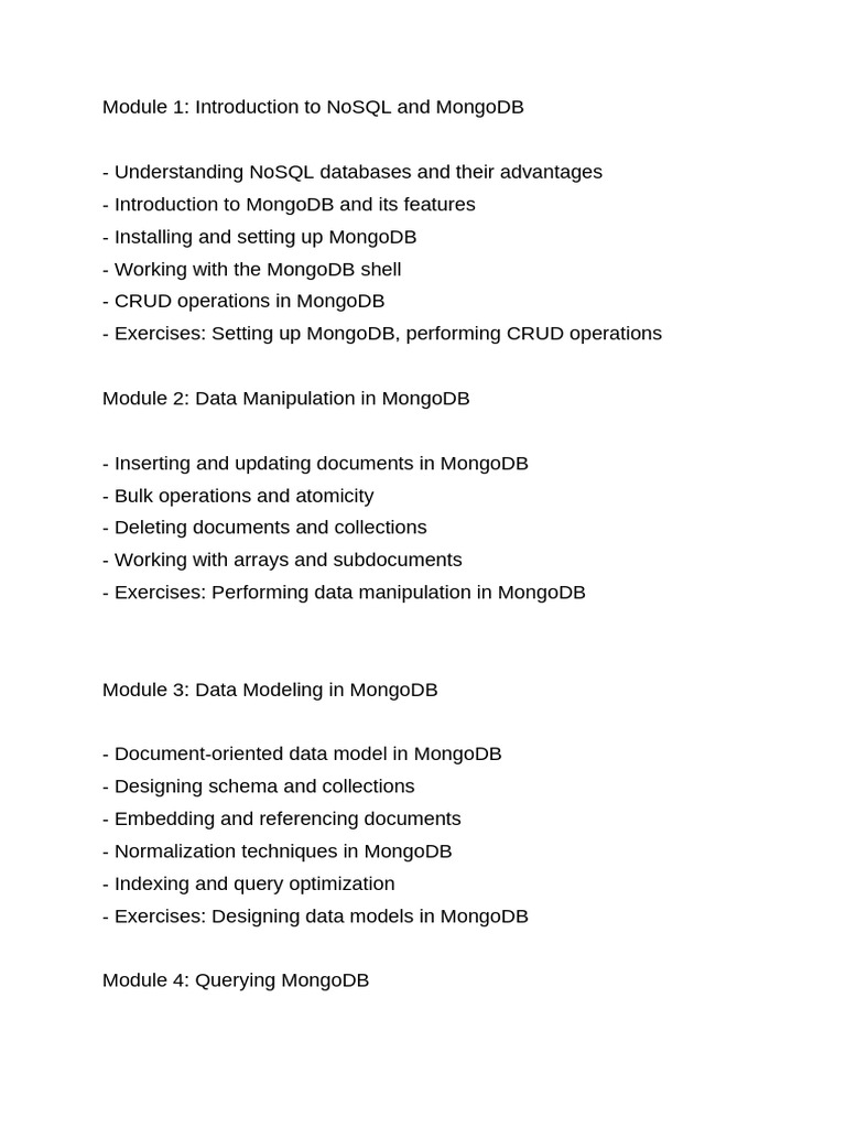 MongoDB: Comprehensive Beginner's Guide | PDF | Mongo Db | No Sql