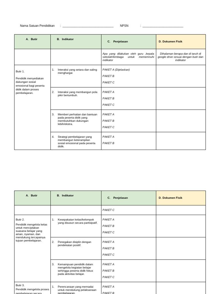 Indikator Kinerja Pendidikan Kesetaraan | PDF