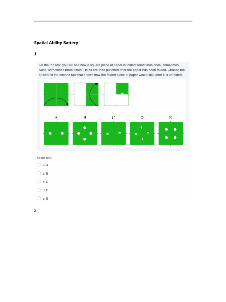 CAT4 For F-08-Spatial Ability Battery | PDF