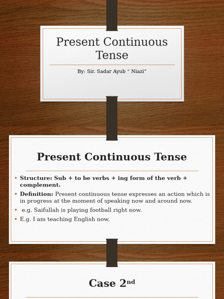 Understanding Present Continuous Tense | PDF