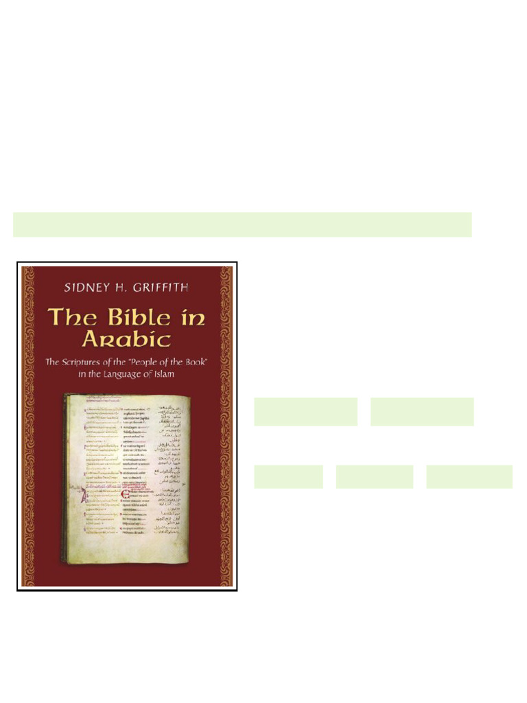 (Ebook) The Bible in Arabic: The Scriptures of the 