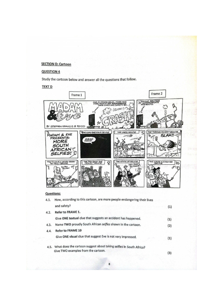 Advertisement and Cartoon Questions | PDF