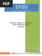Download Jurnal Eksis Vol IV Nomor 2 Jun 2009 by RachyuPurbowati SN97843005 doc pdf