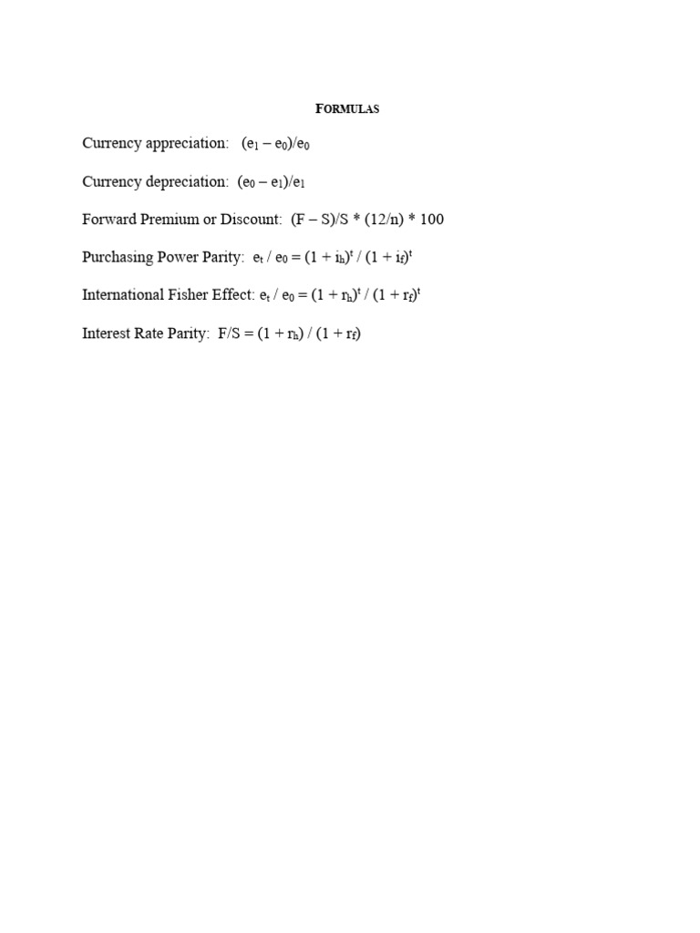 3FC3 Mid-Term Formulas (2) | PDF
