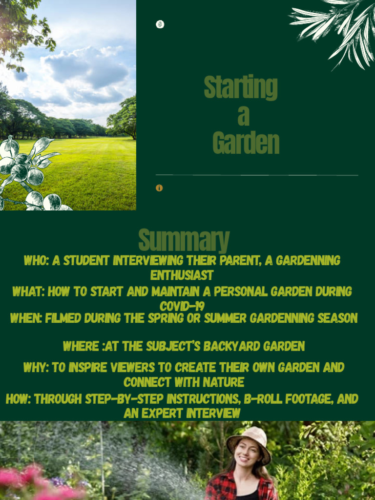 How to Start a Personal Garden | PDF