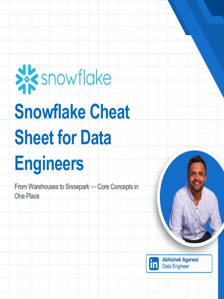 Snowflake Data Engineering Cheat Sheet | PDF | Information Technology ...