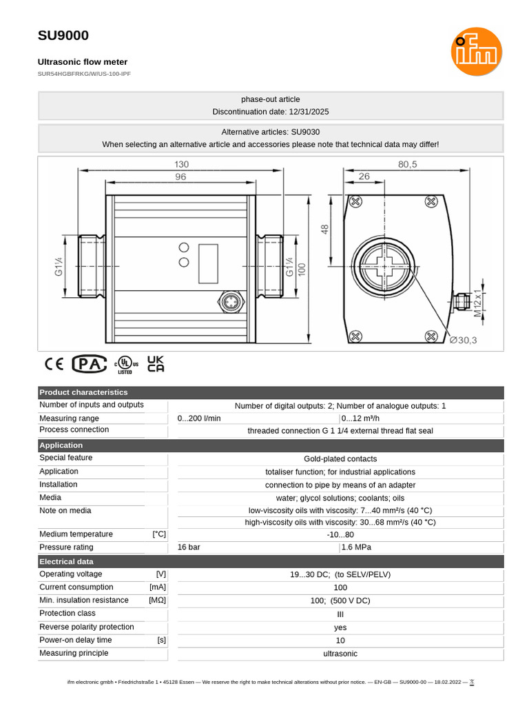 SU9000-00_EN-GB | PDF | Flow Measurement | Switch