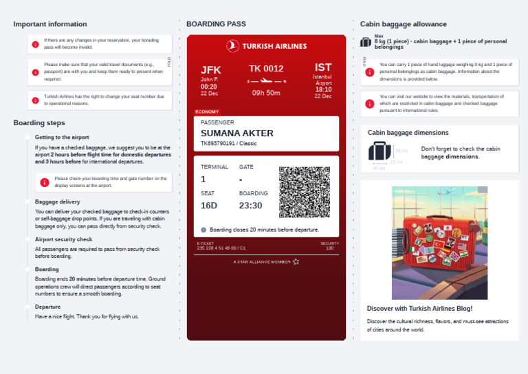 Boarding Pass 1 | PDF | Baggage | Transport