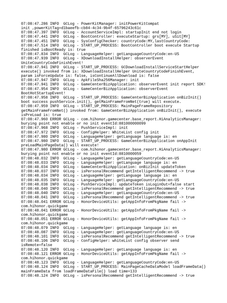 Game Center Startup Log Analysis | PDF | World Wide Web Consortium ...