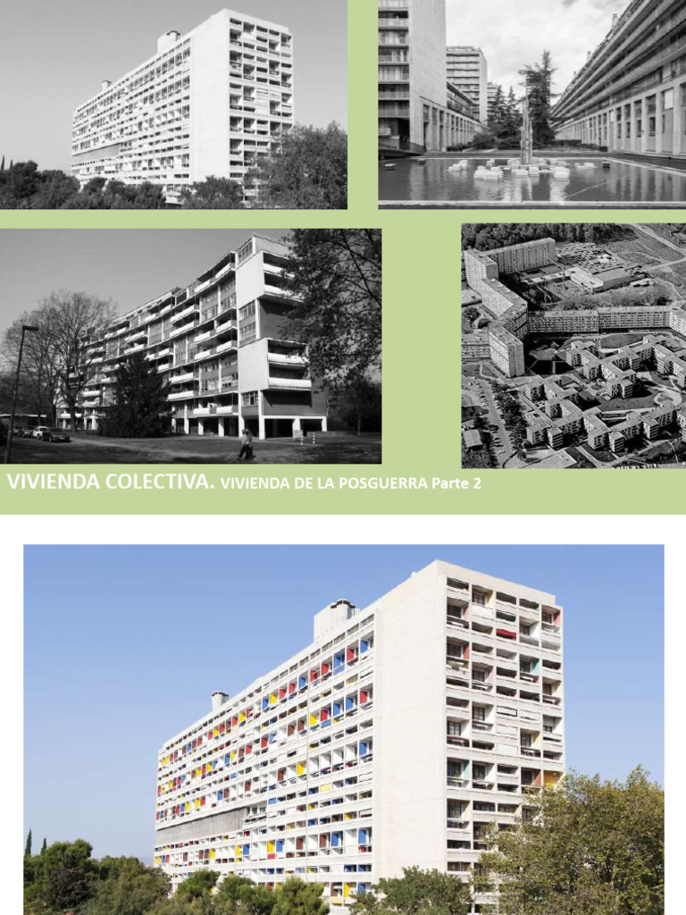 Vivienda Colectiva y Urbanismo Moderno | PDF | Diseño ambiental