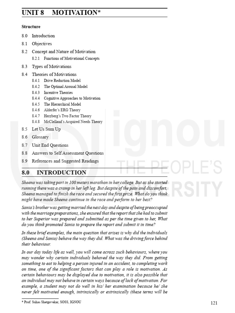 Unit8 | PDF | Motivational | Motivation