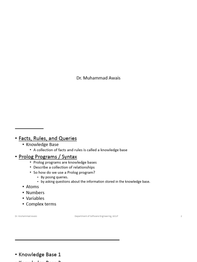 Prolog Basics: Facts, Rules, Queries | PDF | Inference | Deductive ...