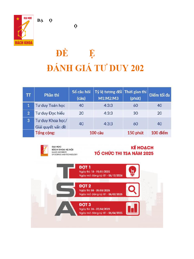 ĐỀ VIP 19 TSA 2025 Có Giải Chi Tiết Pages Deleted | PDF