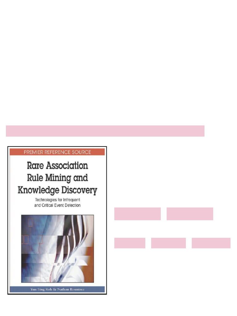 (Ebook) Rare Association Rule Mining and Knowledge Discovery ...