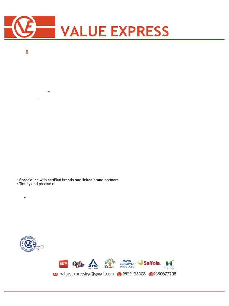 Value Express Corporate Services Proposal | PDF